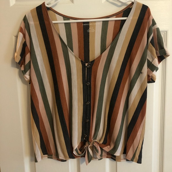 American Eagle Outfitters Tops - BARELY WORN Striped American Eagle Top